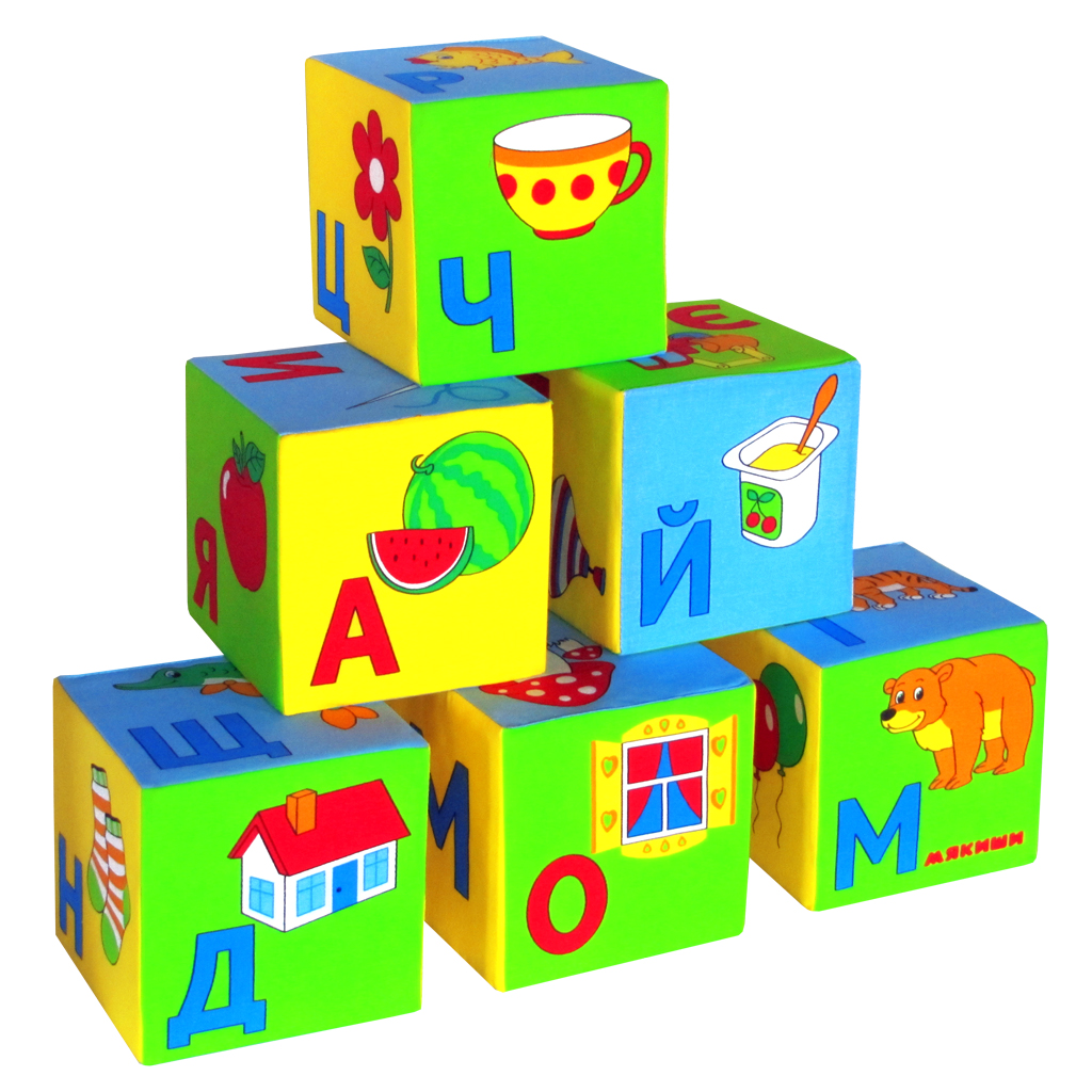 Набор из 6 кубиков - Умная азбука  